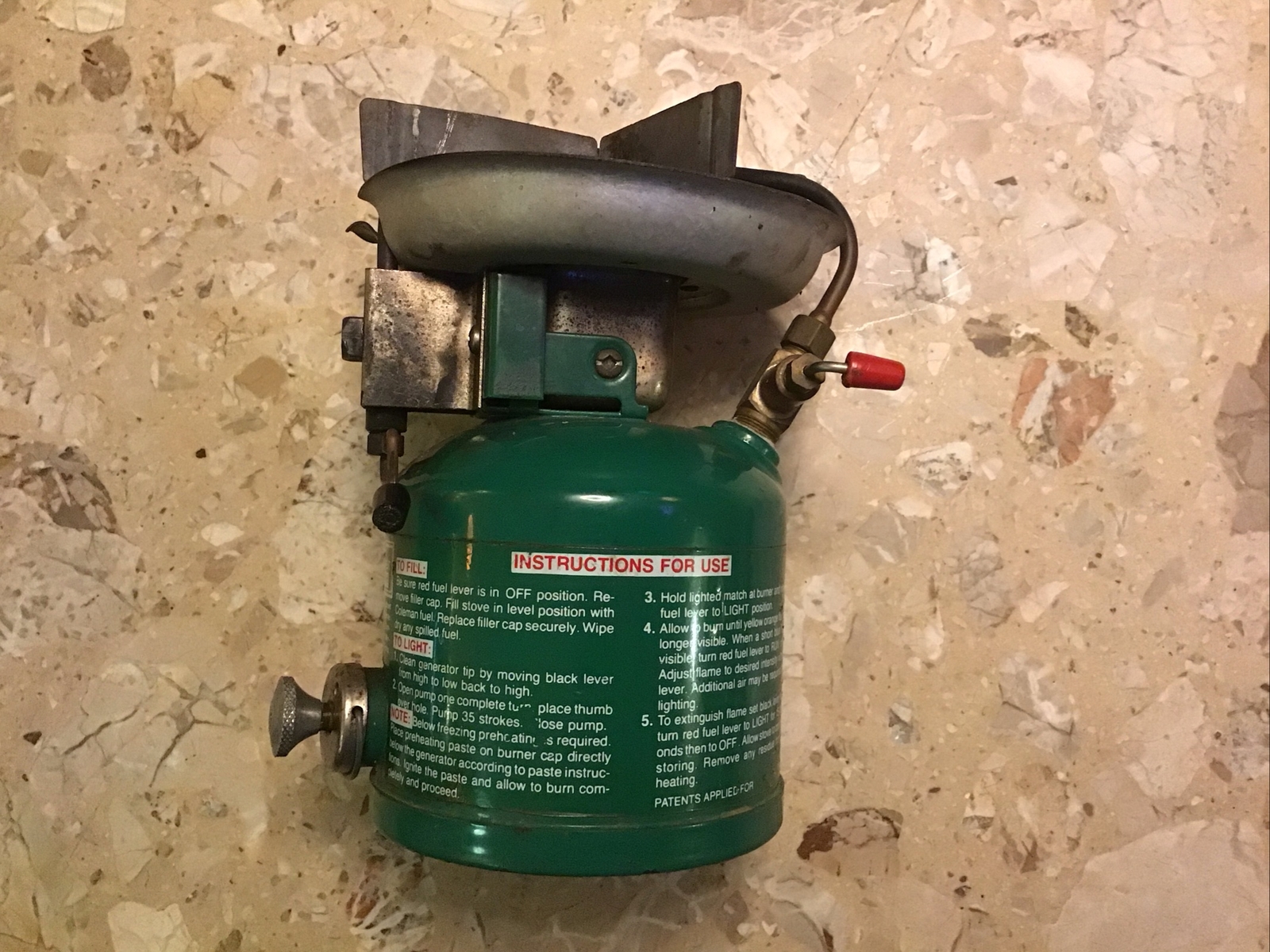 Coleman Peak 1 Model 576 Camp Stove, Tested Made in Canada 1976 Hike Vintage