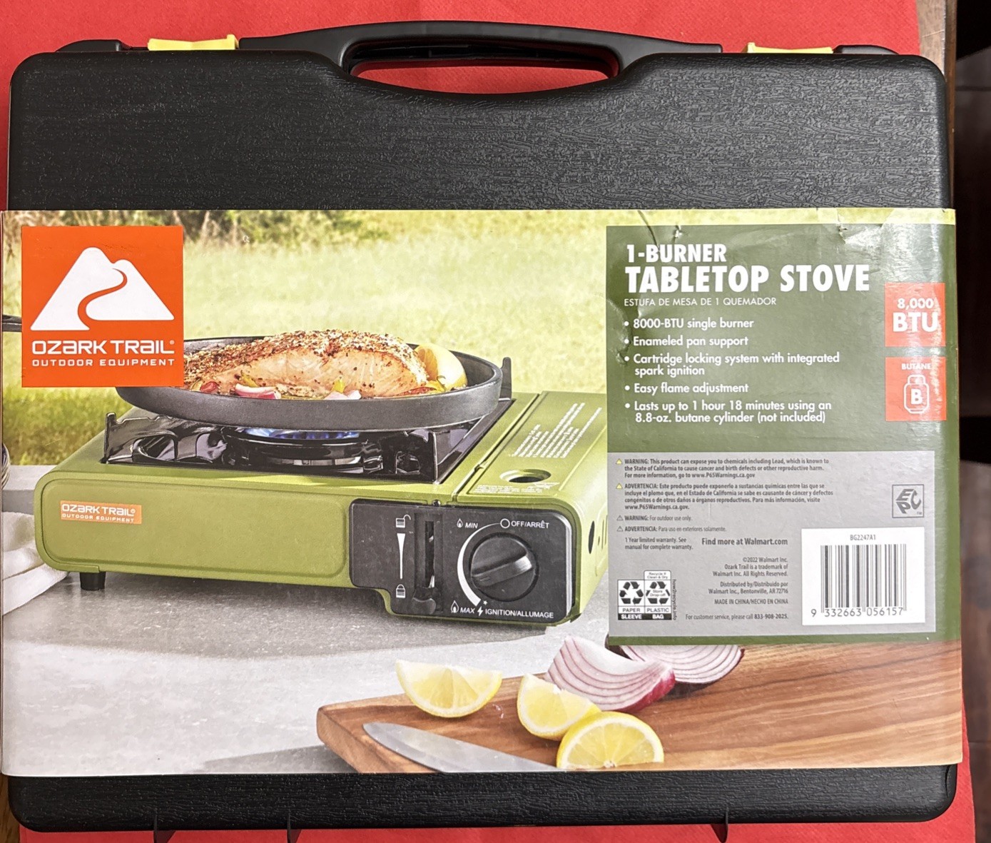 Ozark Trail Portable Gas Camping Stove with Case { New }