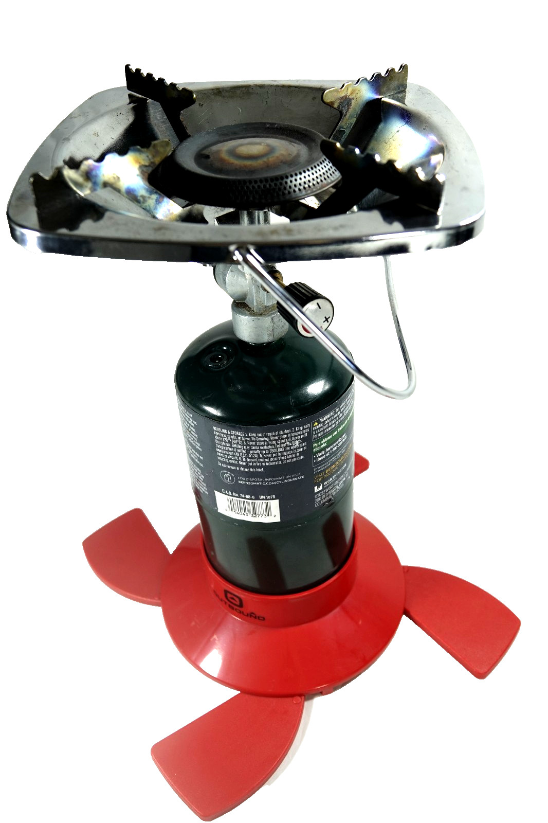 Outbound One Burner Portable Propane Stove Camping w/ Folding Stand & Carry Bag