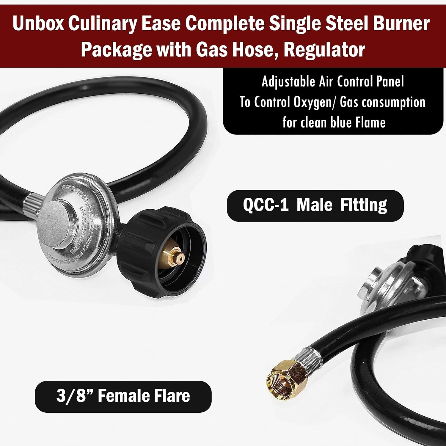 Sonret Single Burner Propane gas Stove-Square outdoor propane burner heavy duty