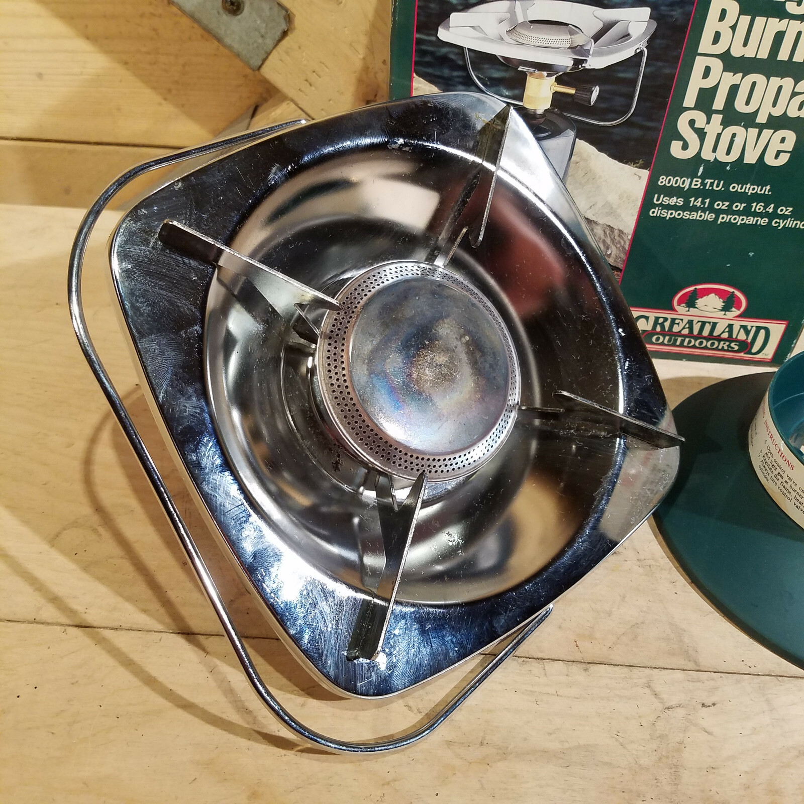 Greatland Single Burner Propane Camp Stove 8000 BTU 7″ Square Swanky Barn