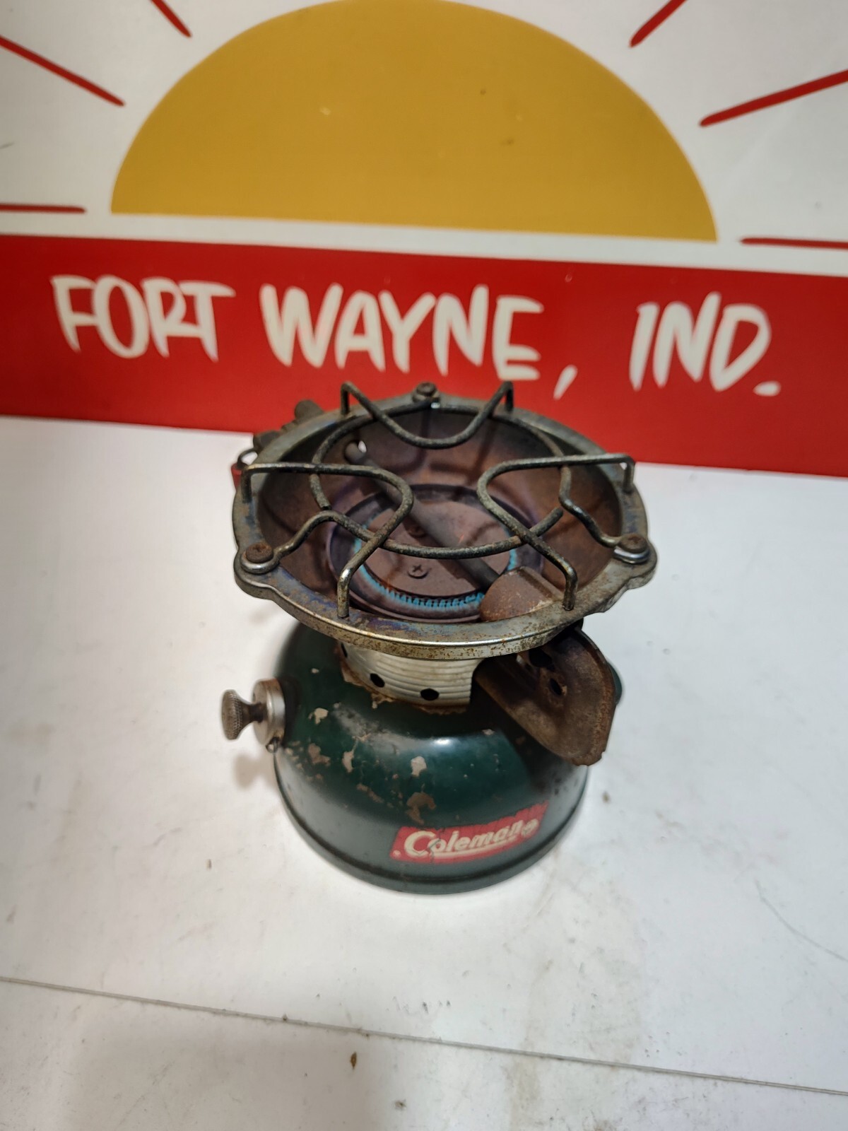 Coleman 1962 One Burner Green 502-700 Sportster Stove Dated 5/64 Tested Works