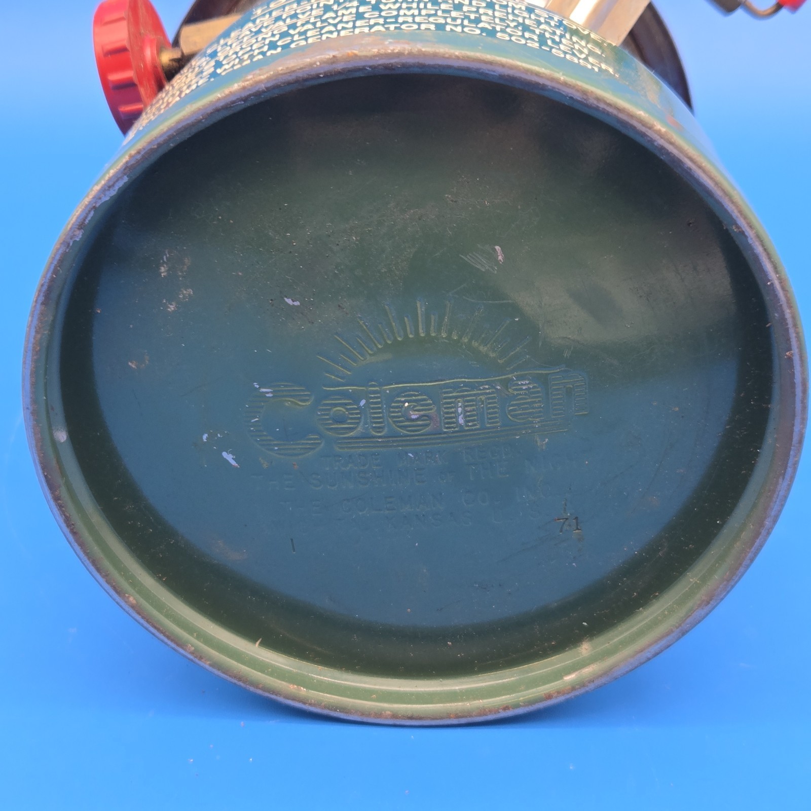 Vintage 1971 Coleman 502 Sportster Stove Single Burner Camp Stove Untested