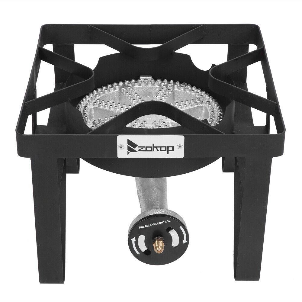 200,000BTU Single Burner Liquid Propane Outdoor Camping Patio Stove Range BBQ