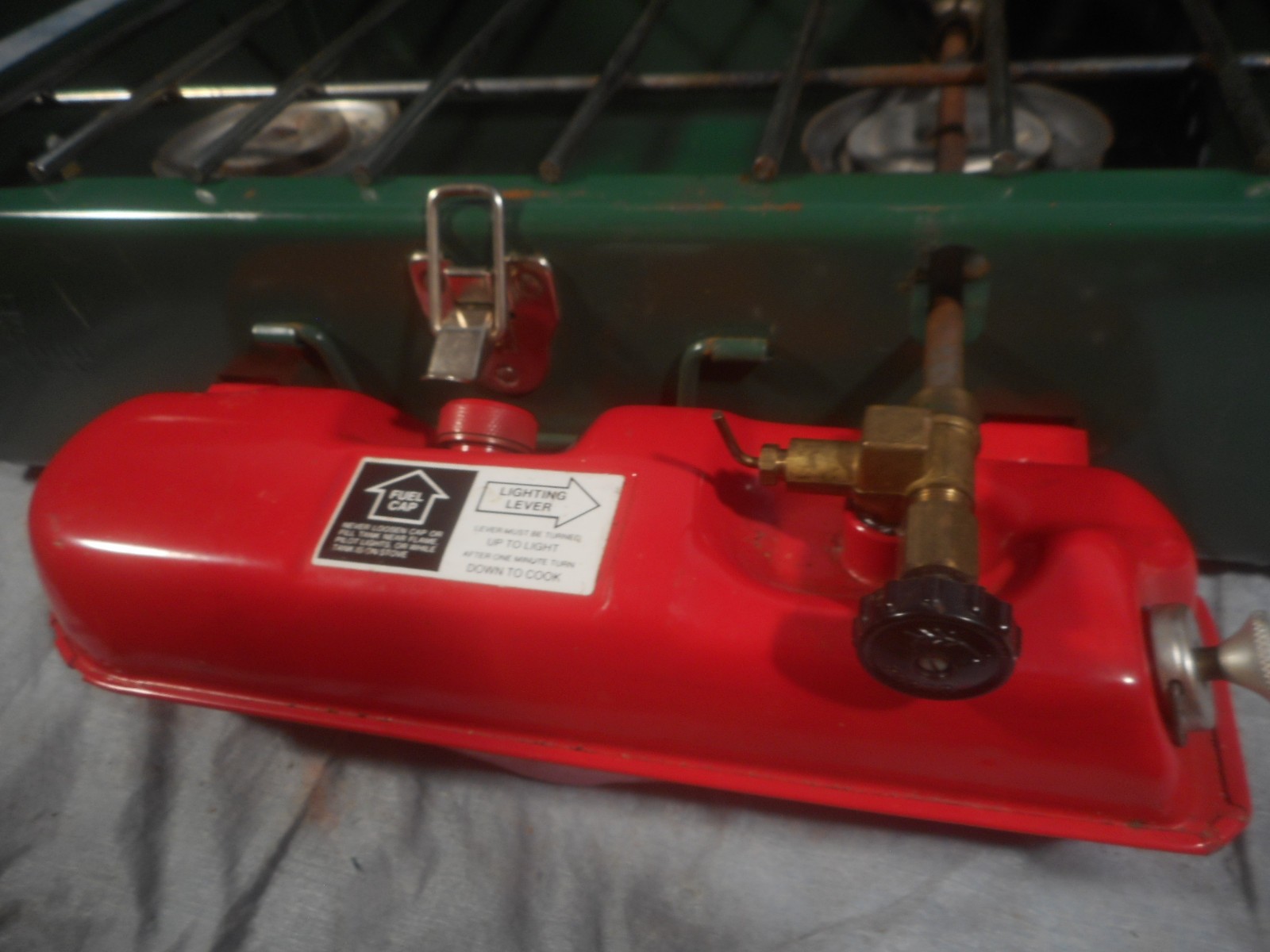 Vintage Coleman Two Burner Camp Stove Model 425F With Box And Manual