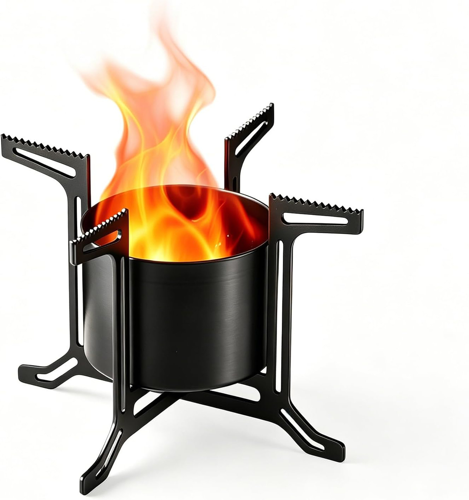 Portable Camping Stove Carbon Steel Material Compact Outdoor Backpacking Stove