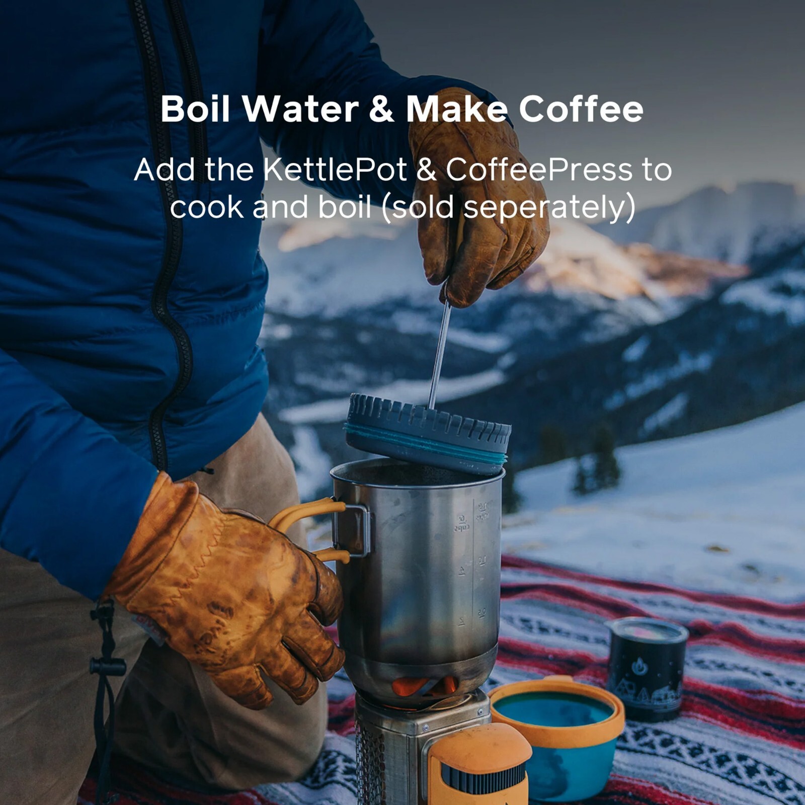 BioLite Solid Fuel Camp Stove 2+ Electricity Generator Battery USB Charger