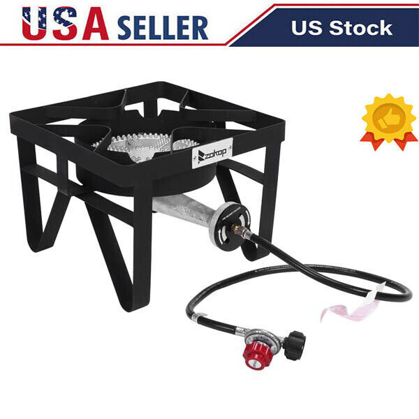 200,000 BTU High-pressure Propane Burner Camp Stove Portable Cooking Gas Cooker