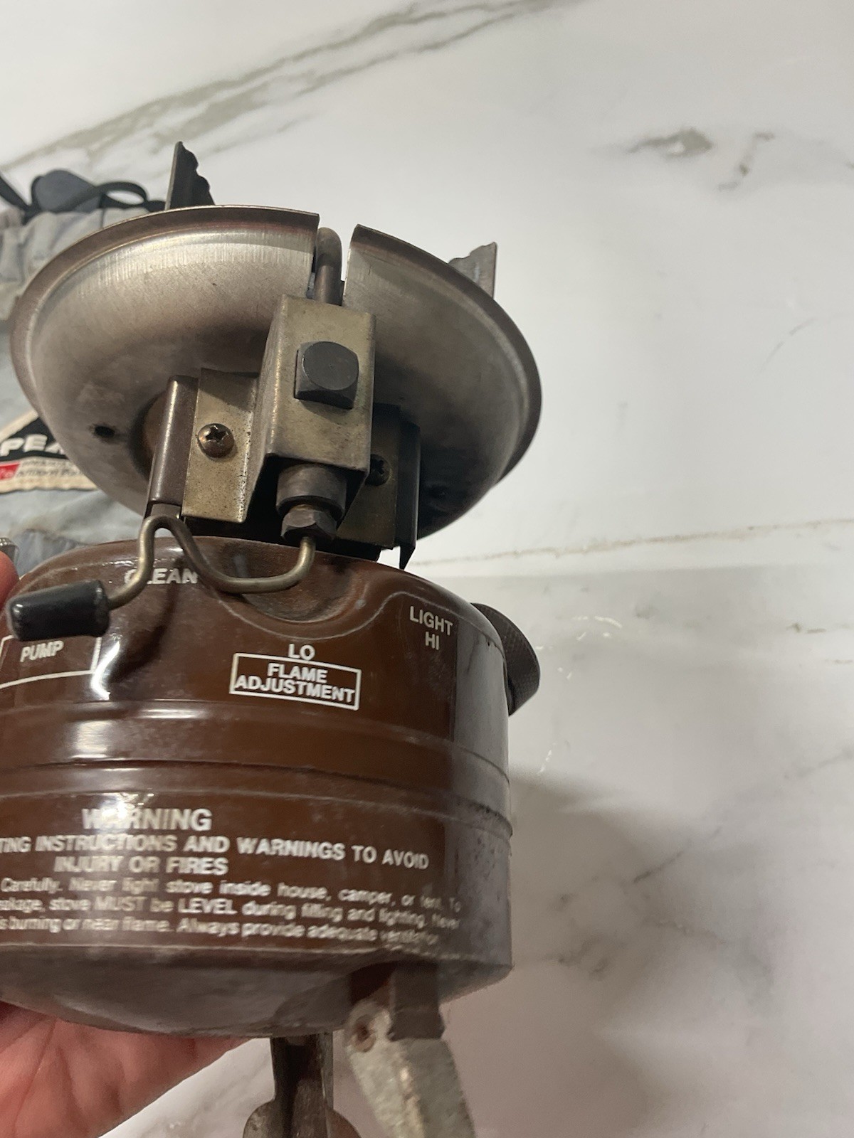 Vintage Coleman Peak 1 Model 400 Portable Stove w/ Manual & Storage Bag Tested