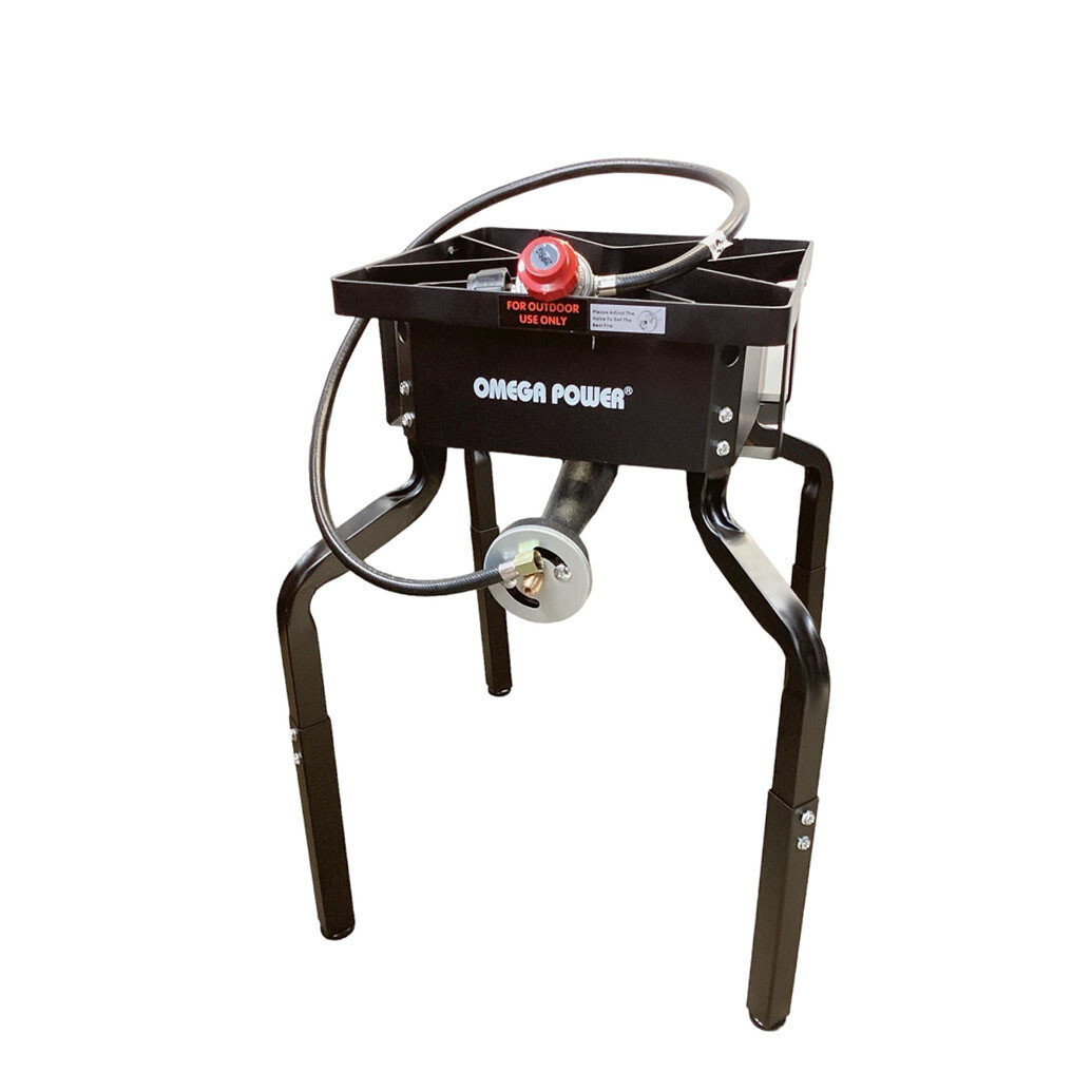 Adjustable 19-28” Portable Propane Gas Stove Burner Cooker Gas Regulator 15×15