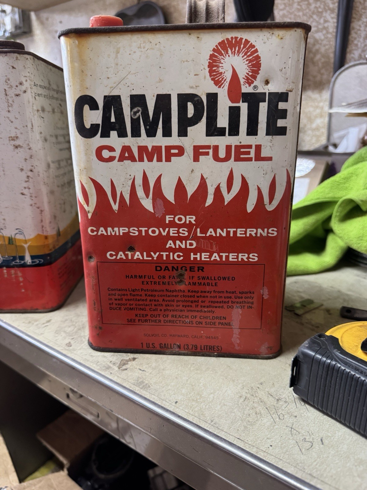 Vintage 60’s/70’s Camplite Stove And Lantern Camp Fuel Can -Free Shipping