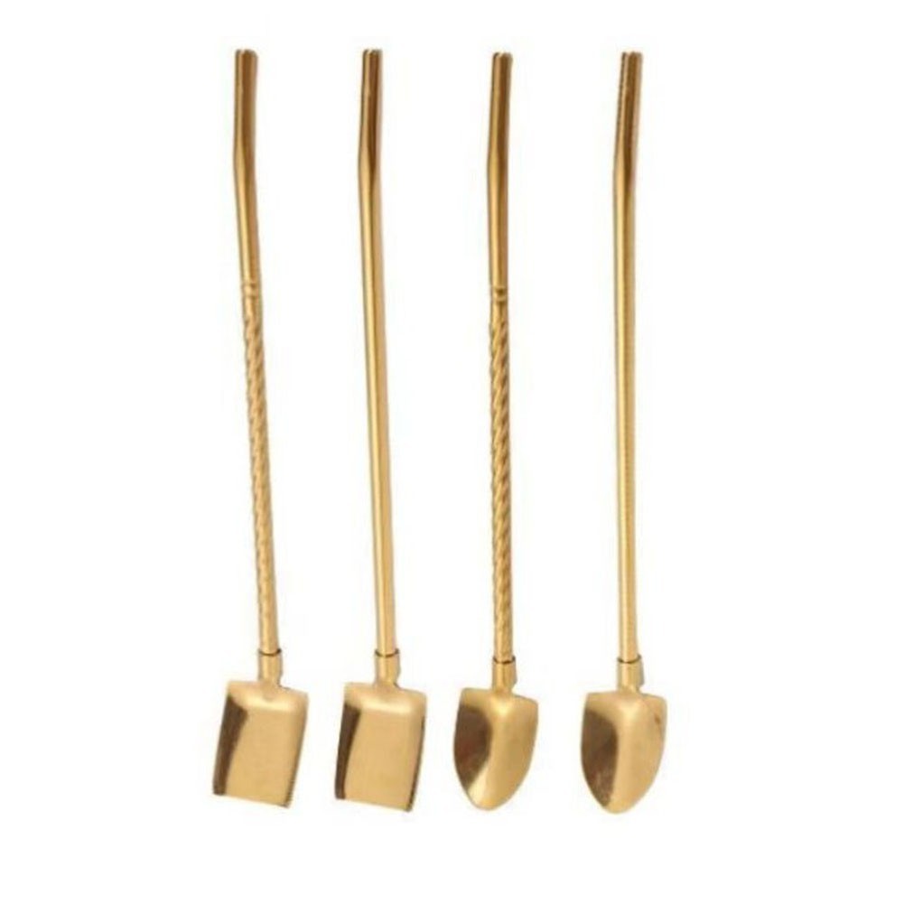 21.5×2.8cm Stainless Steel Shovel Spoon Ideal for Fruit Tea and Dessert Use