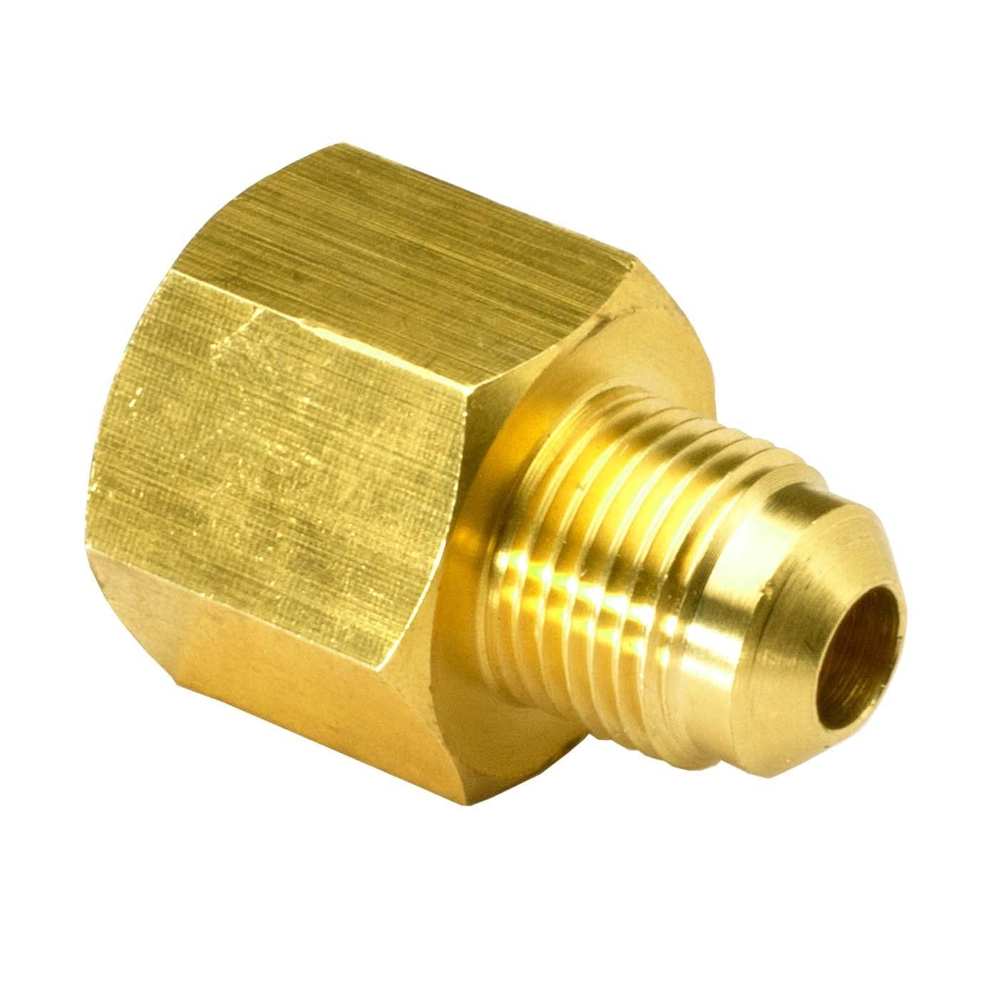 Celestial 3/8″ Male Flare by 1/2″ Female NPT Coupling, x 1/2″, Brass