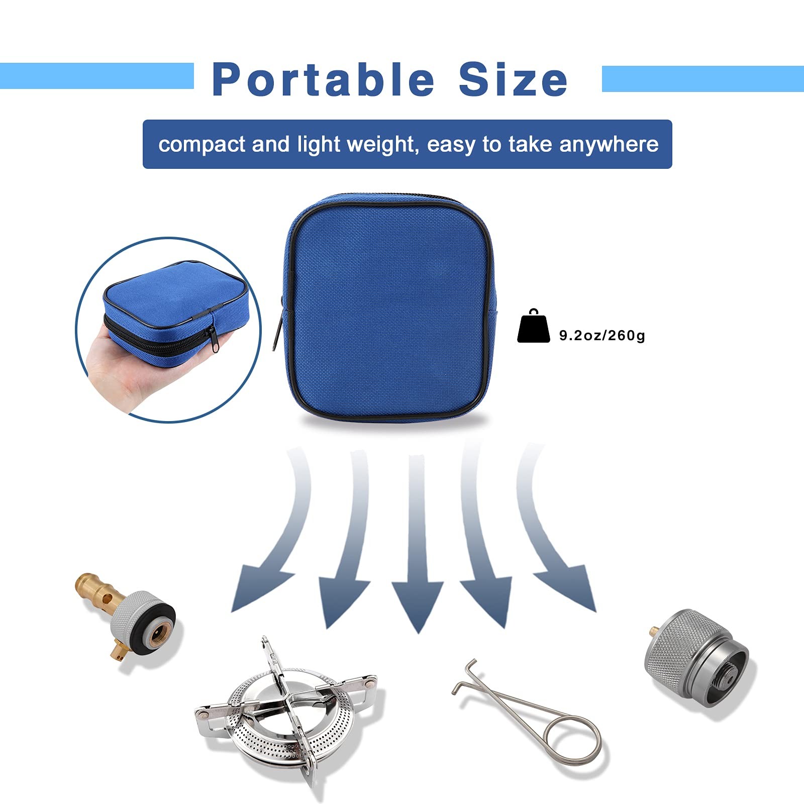 Camping Stove with Butane Adapter – Lightweight Backpacking Stove for Hiking …