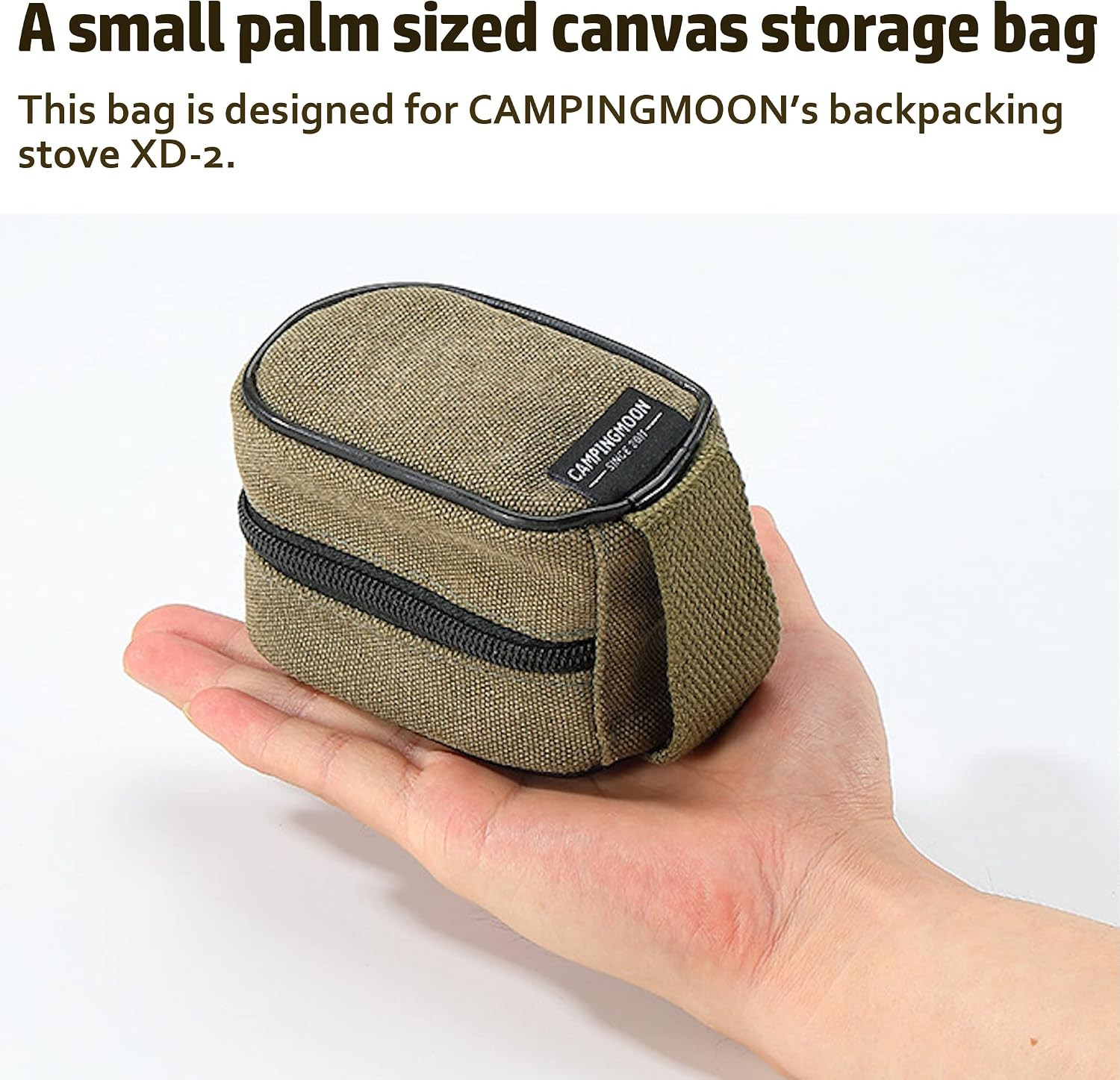Pocket Stove Bag Storage Case for Micro Regulator Stove Sturdy Canvas XD-2F-B
