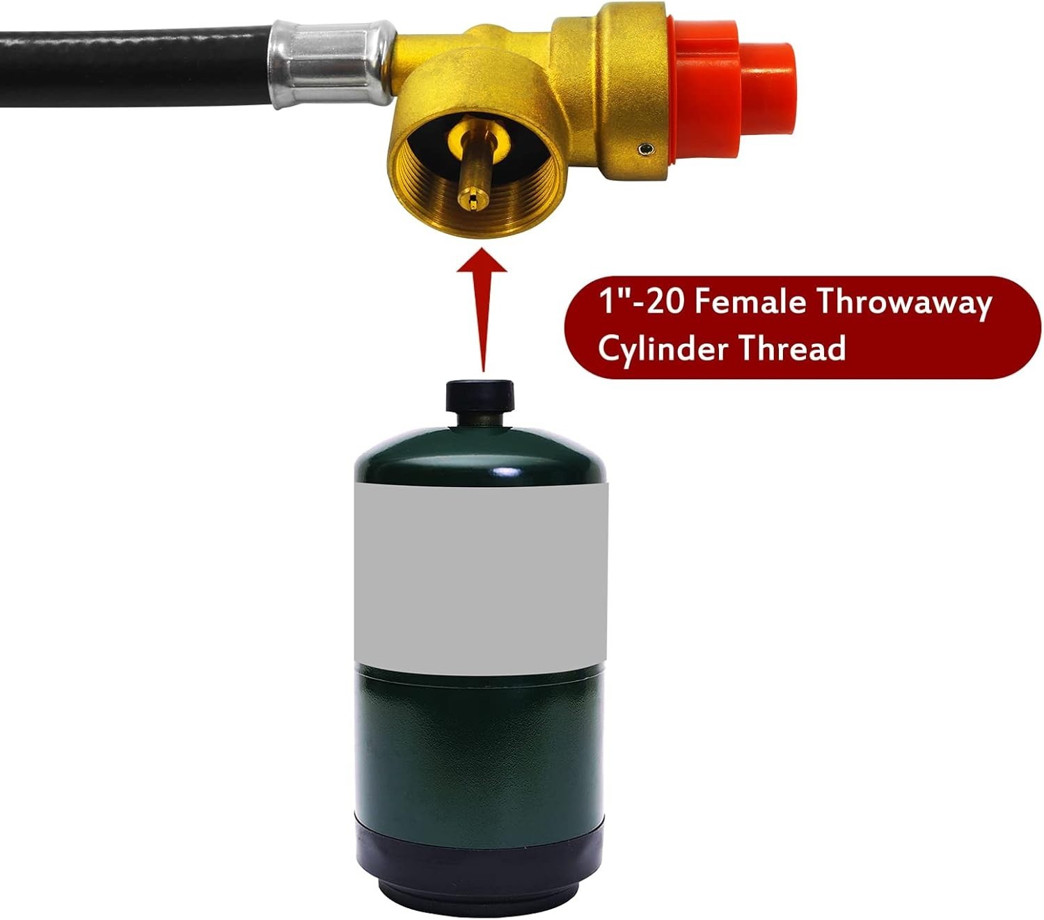 26.5-Inch Propane/Butane Gas Stove Regulator & Hose Kit for Camping