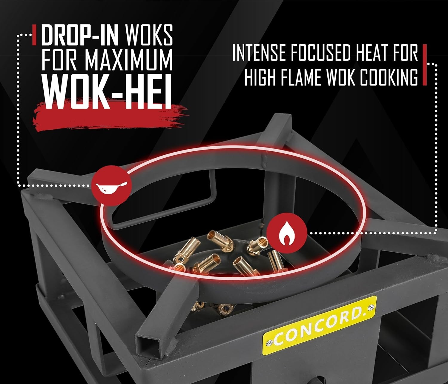 CONCORD THE WOK BLOCK 12″ Single Propane Outdoor Burner