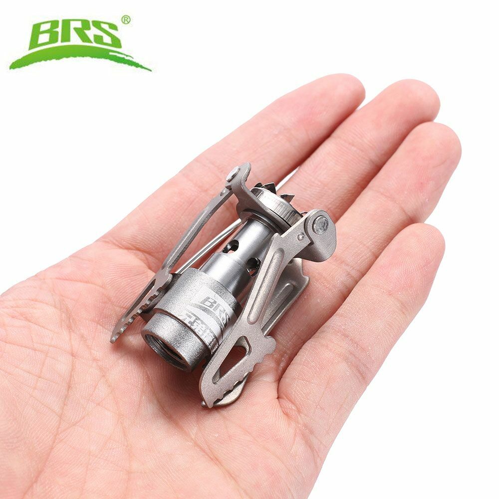 BRS-3000T Titanium Gas Burner Camping Stoves Ultralight w 1 Extra Backup O-Ring