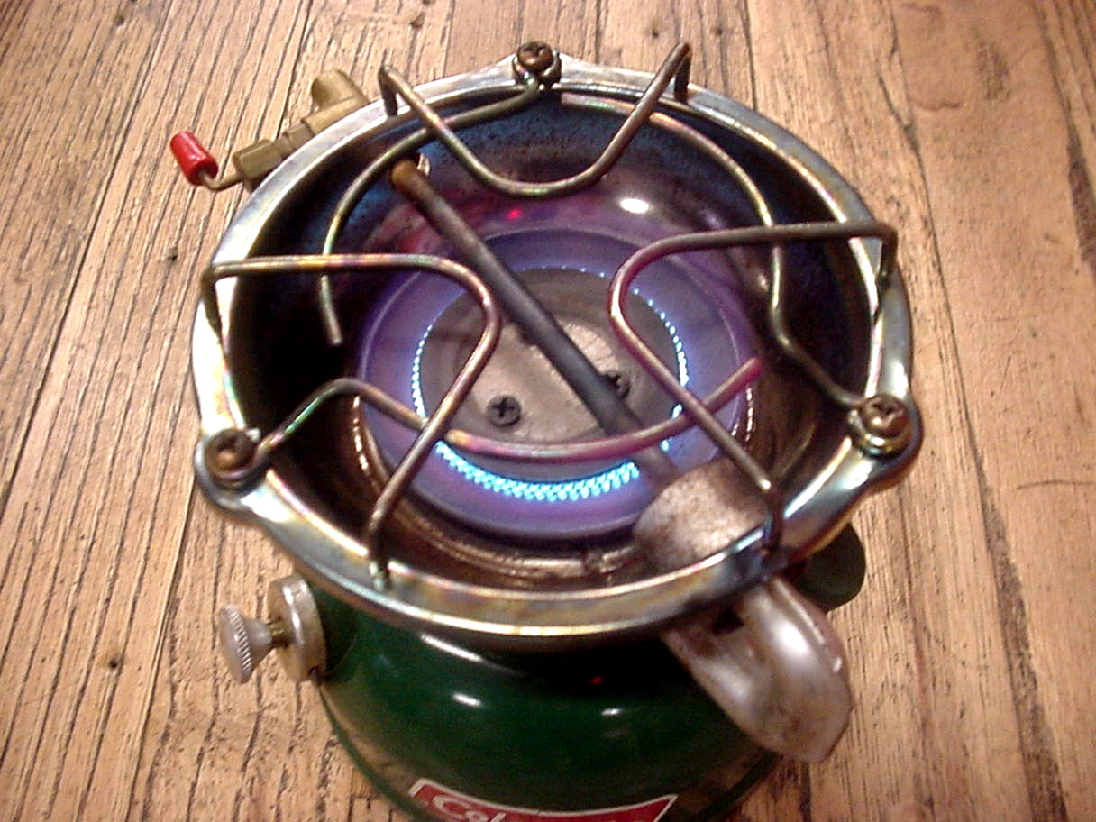 Vintage 1979 Coleman 502 Camp Stove Green Backpacking Works Strong Flame