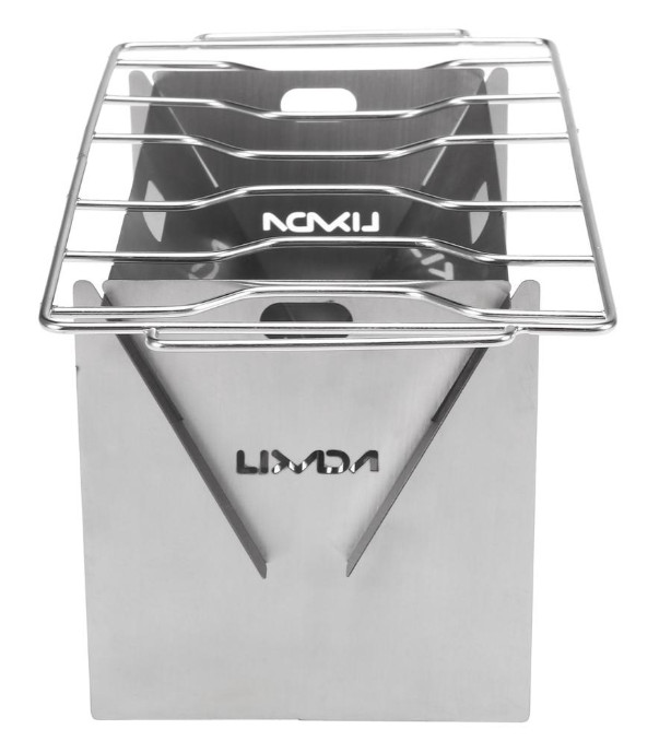 Ultralight Collapsible Outdoor Portable Folding Wood Stove Stainless Steel Grill