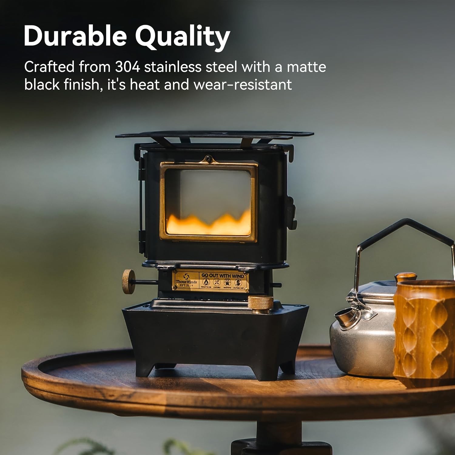 Stainless Steel Oil Lantern – Camping Lighting Solution