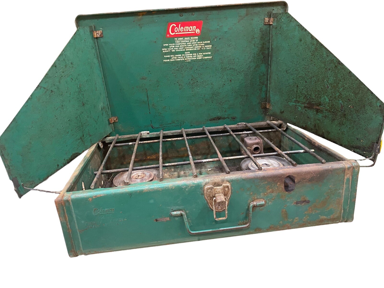 Coleman 1400 BTU 2 Burner Liquid Fuel Stove – 424700 Used