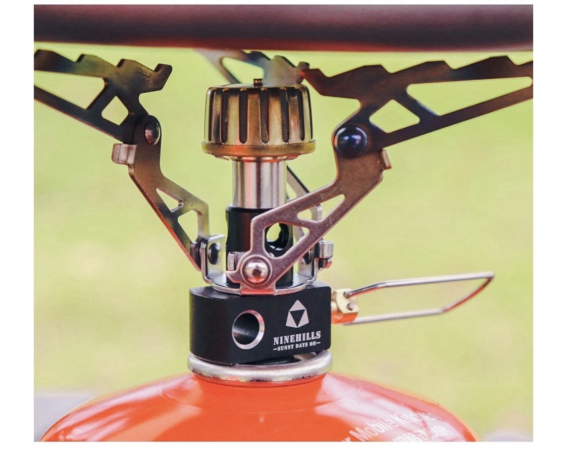 Ninehills Portable Propane Stove, Compact Manual Ignition, Single Burner