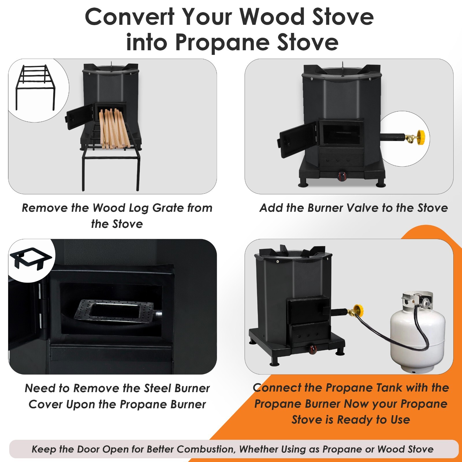 Camping Stove – Outdoor Portable Wood Burning Rocket Stove – Carbon Steel