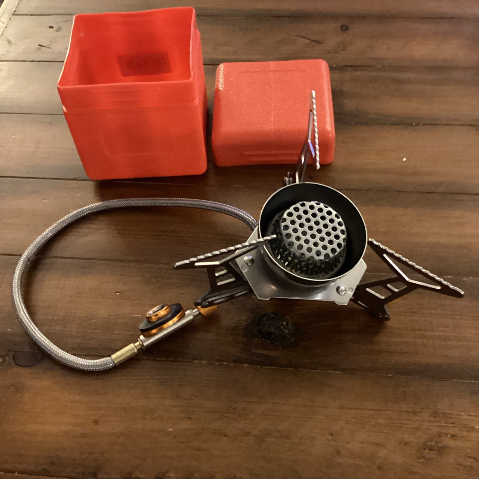OUTAD Portable Foldable Canister Stove 1 Burner Gas w/ Carry Case