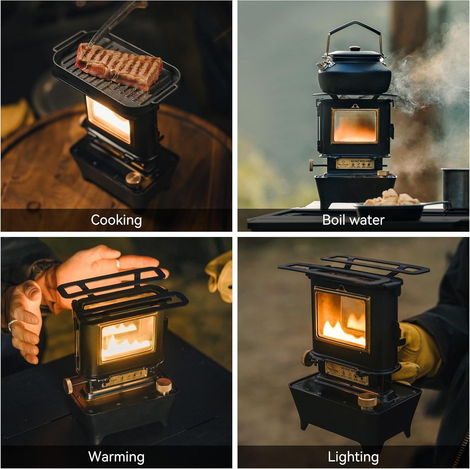 Stainless Steel Oil Lantern – Camping Lighting Solution