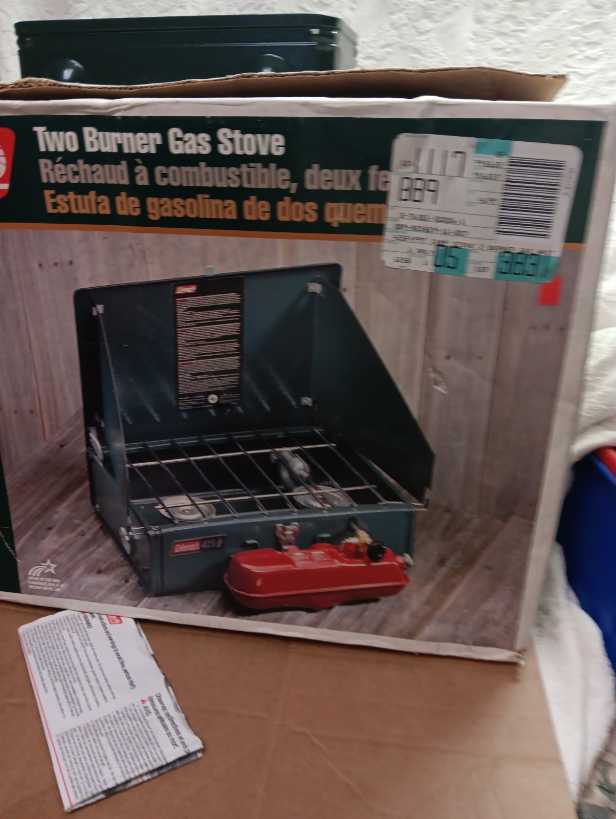 1999 Coleman 425 Two Burner Gas Camp Stove Model 425F499T EXCELLENT FAST SHIPP