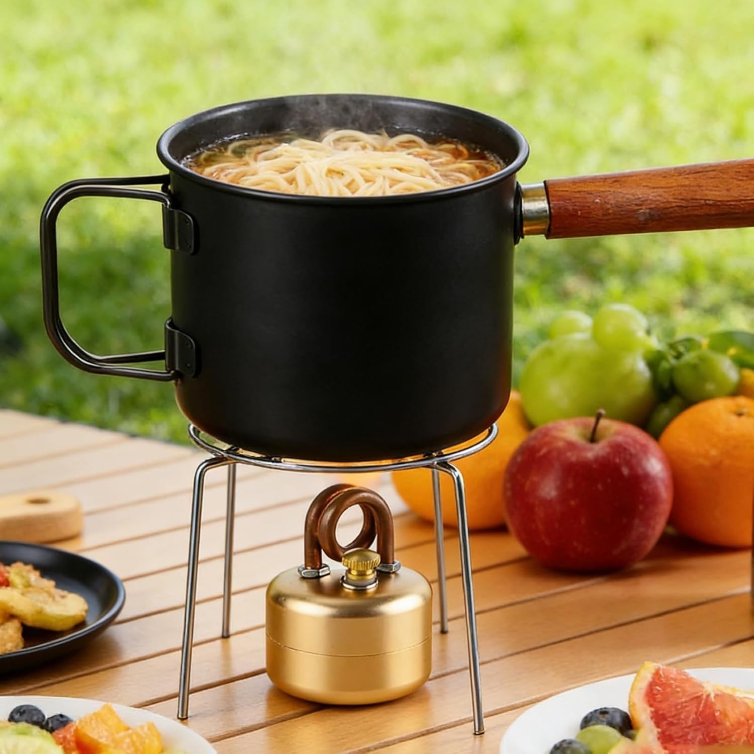 Ultra-light And Portable Aluminium Alloy Alcohol Stove, Retro Color Mini Stove