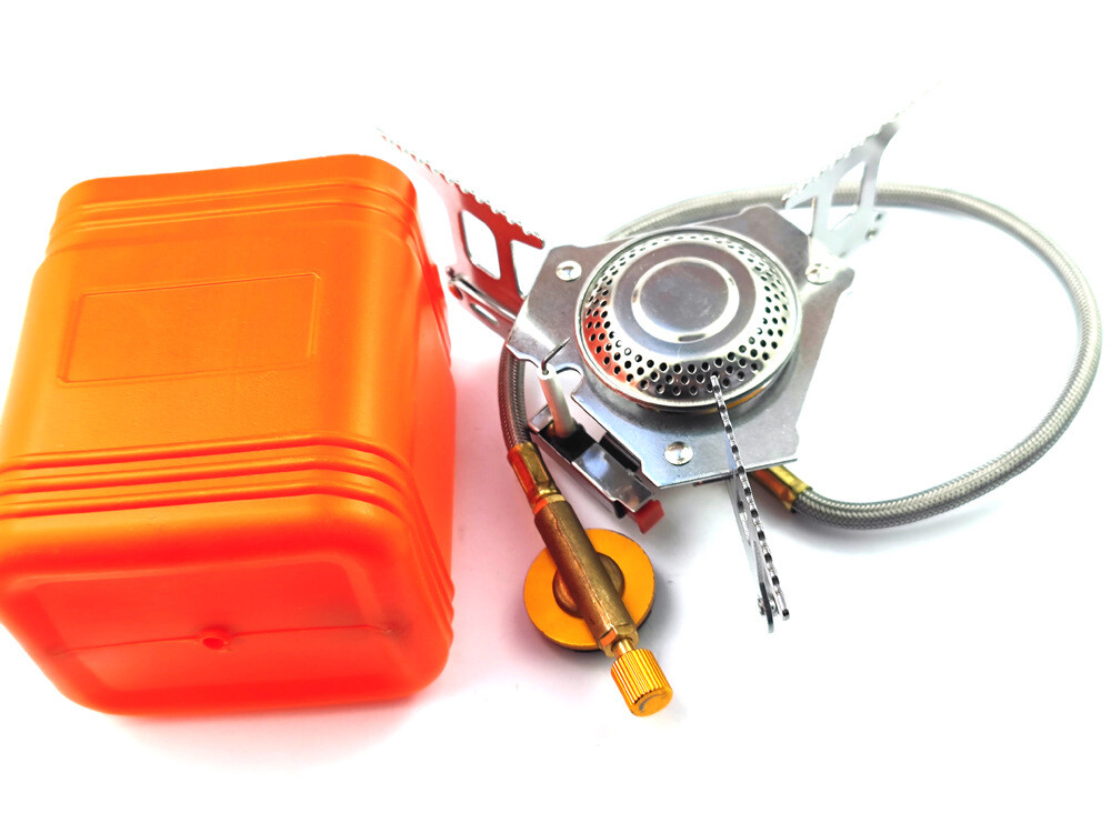 3900W Portable Backpacking Stove, Camping Gas Stove 1LB Propane Tank Adapter New