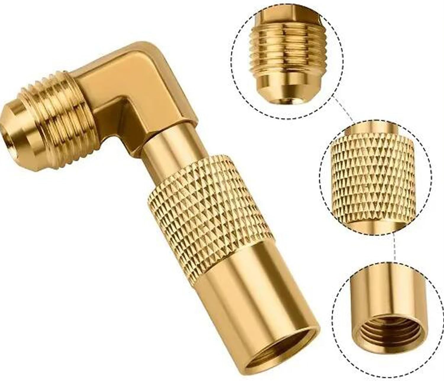 Propane Elbow Adapter, Low Pressure 3/8″ Male Flare Fitting…