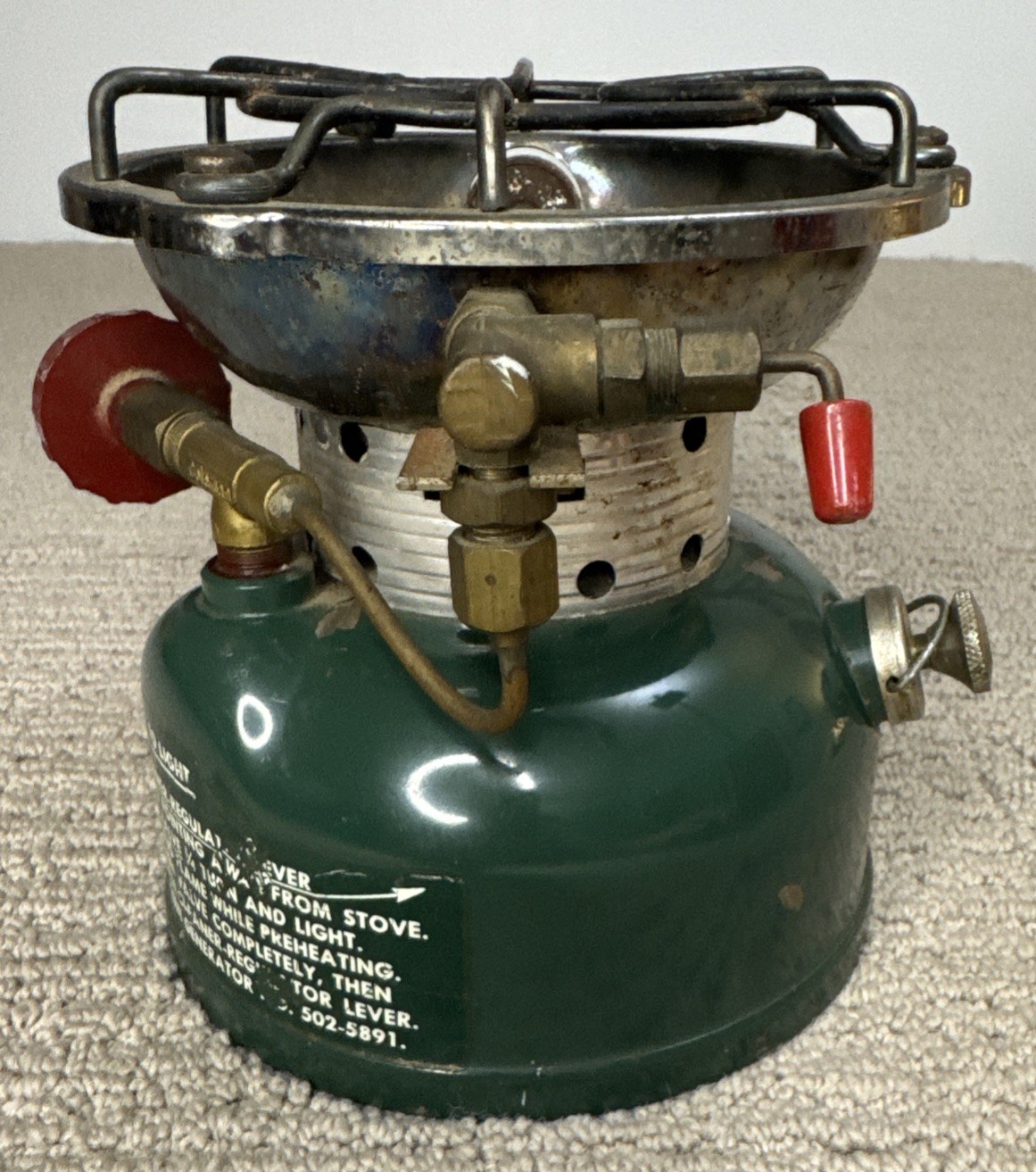 Vintage Coleman 502 Green Sportster Camp Stove May 1964 Model