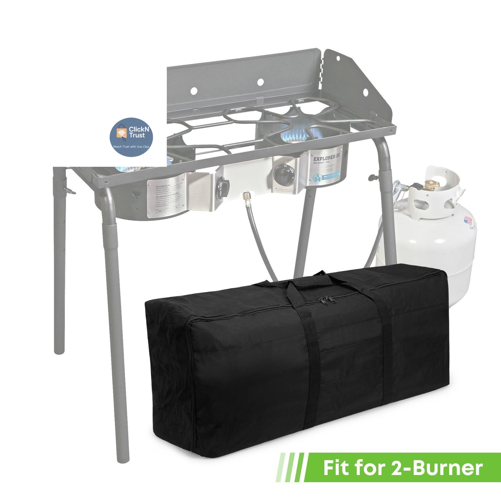 Stanbroil Carry Bag for Camp Chef Explorer 2-burner 2 Burner Bag, Black