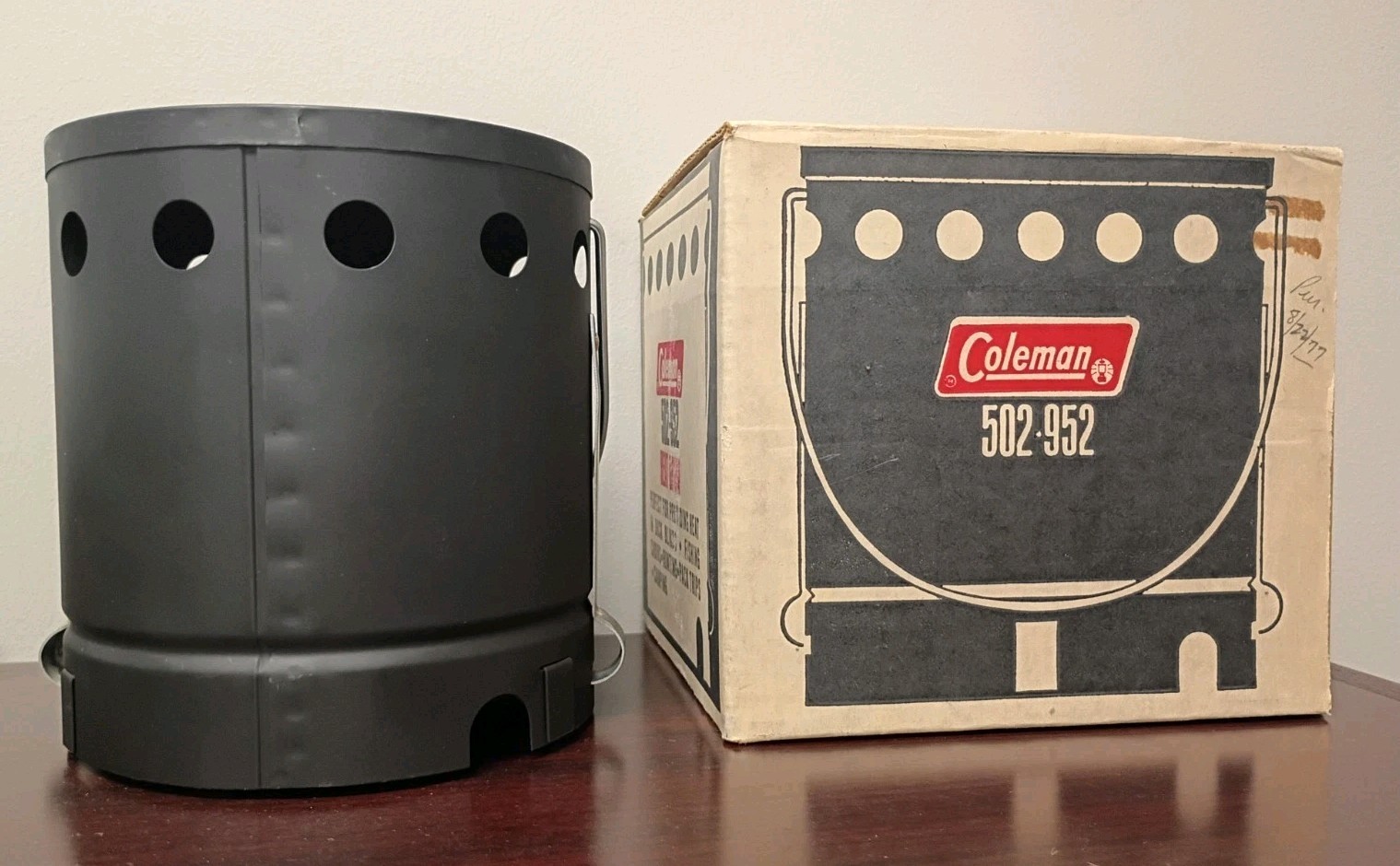NOS Vintage Coleman Heat Drum 502 952 For Camp Stove Original Box MINTY