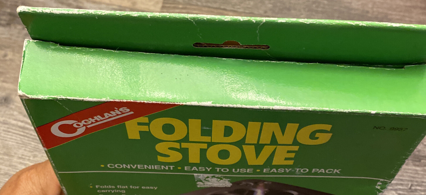 Coghlans 1-Burner Canned Fuel Camp Stove 9957 Coghlans NIB Black