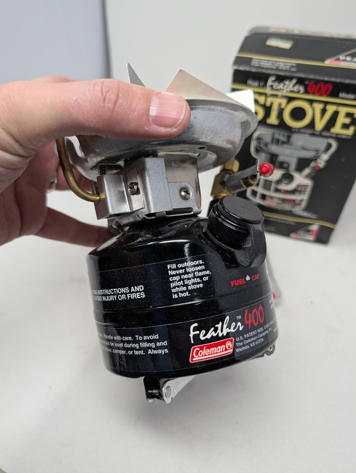 Coleman Feather 400B Peak 1 Single Burner Stove Unused In Box Very Clean