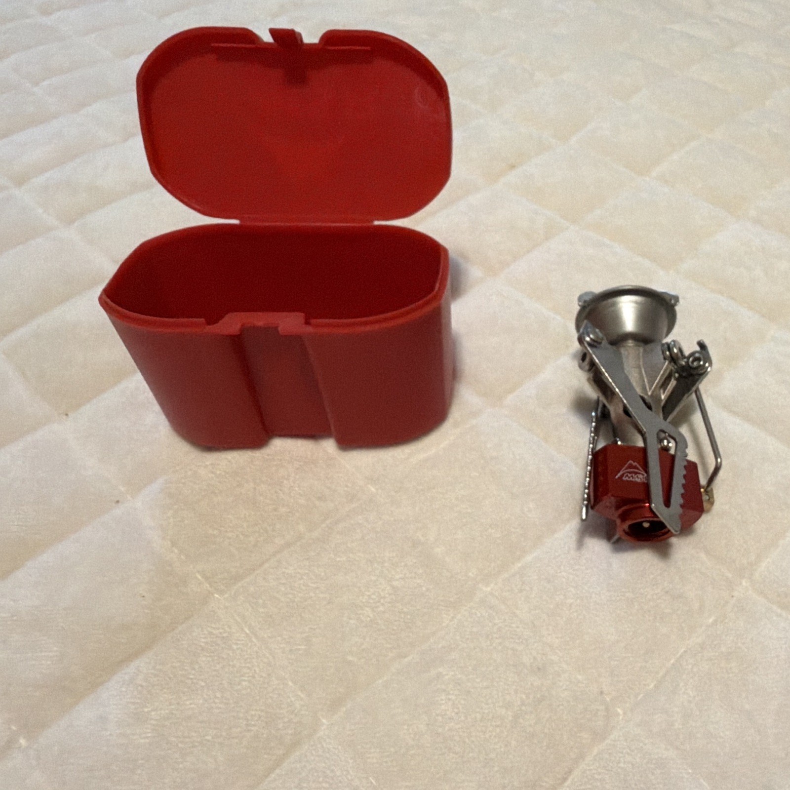 MSR PocketRocket Canister Gas Stove 1 Burner 9000 BTU w/ Red Carry Case