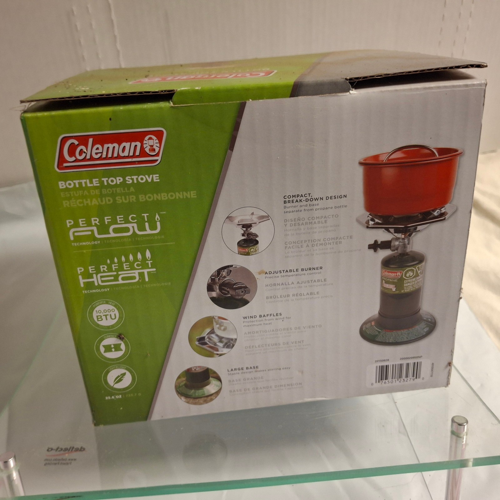 Coleman 1-Burner Bottle Top Propane Camping Stove 10,000 BTU