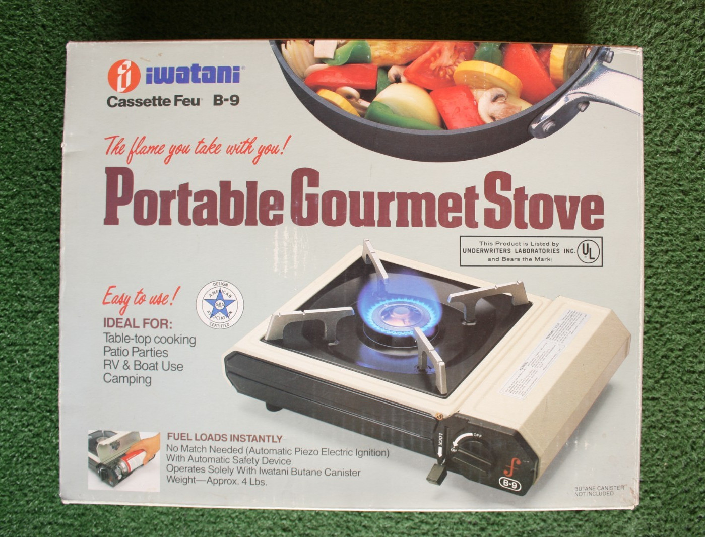 IWATANI B-9 No Match Portable Table-Top Butane Stove Indoor Outdoor Camping RV