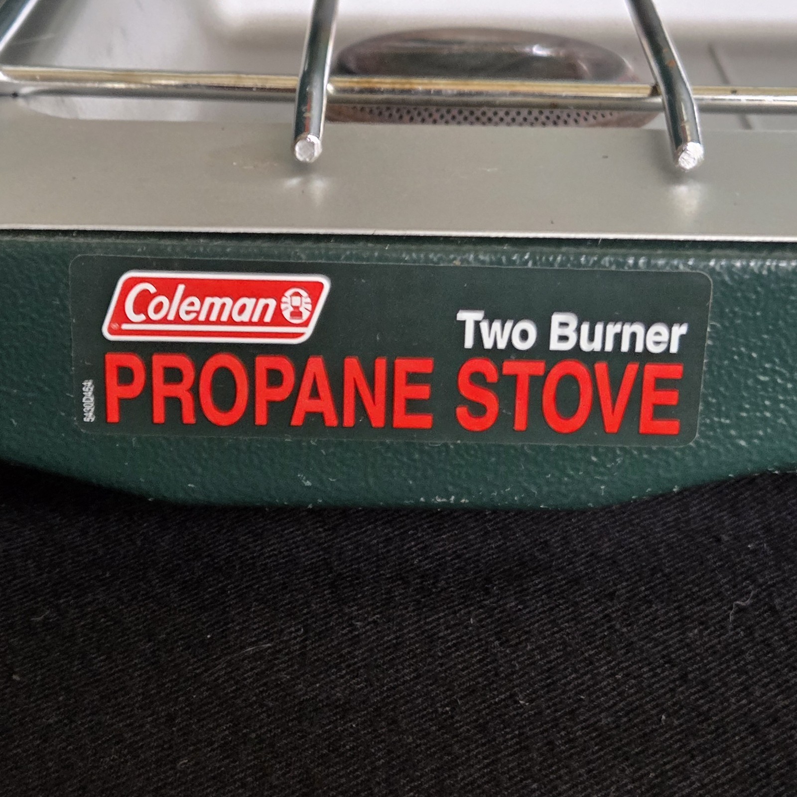 Coleman Two Burner Green Propane Camping Stove 5430E Series 10,000 BTU EUC