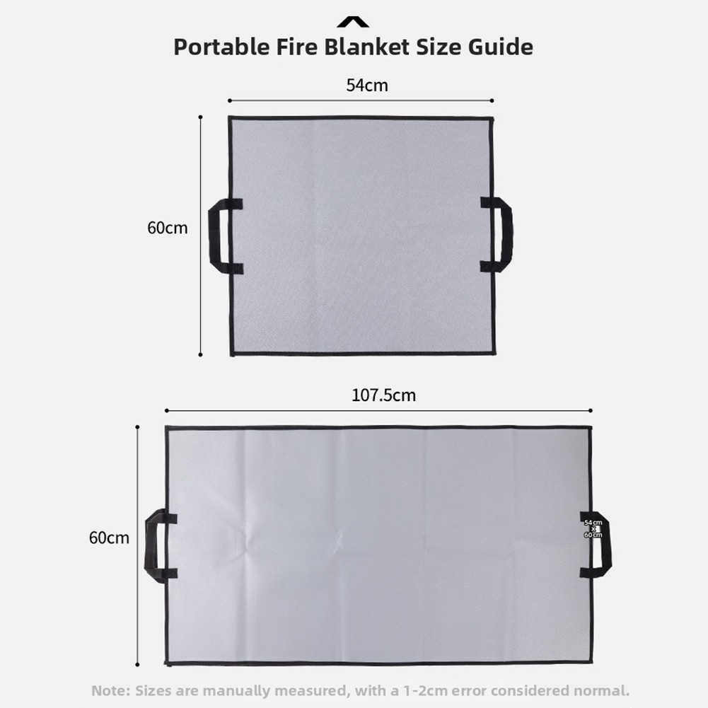 For Camping For BBQ Fireproof Mat Flame-retardant Silicone Withstands Up To 550℃