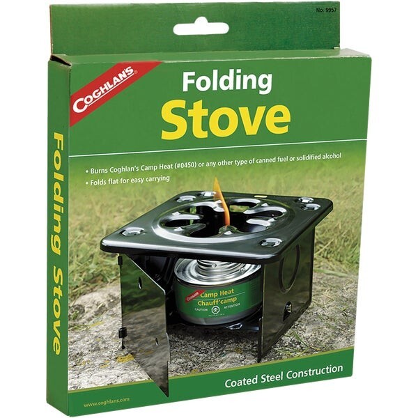 (3)-Coghlans Durable Steel One-Burner Canned Fuel Camp Stove Model: 9957