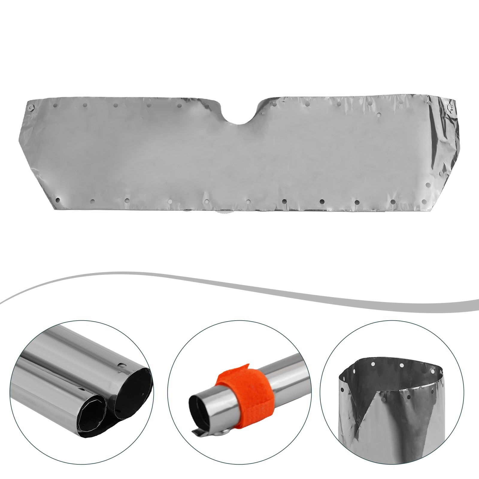 Windshield Portable Titanium W/ Storage Pouch Wind Block Windproof Plate