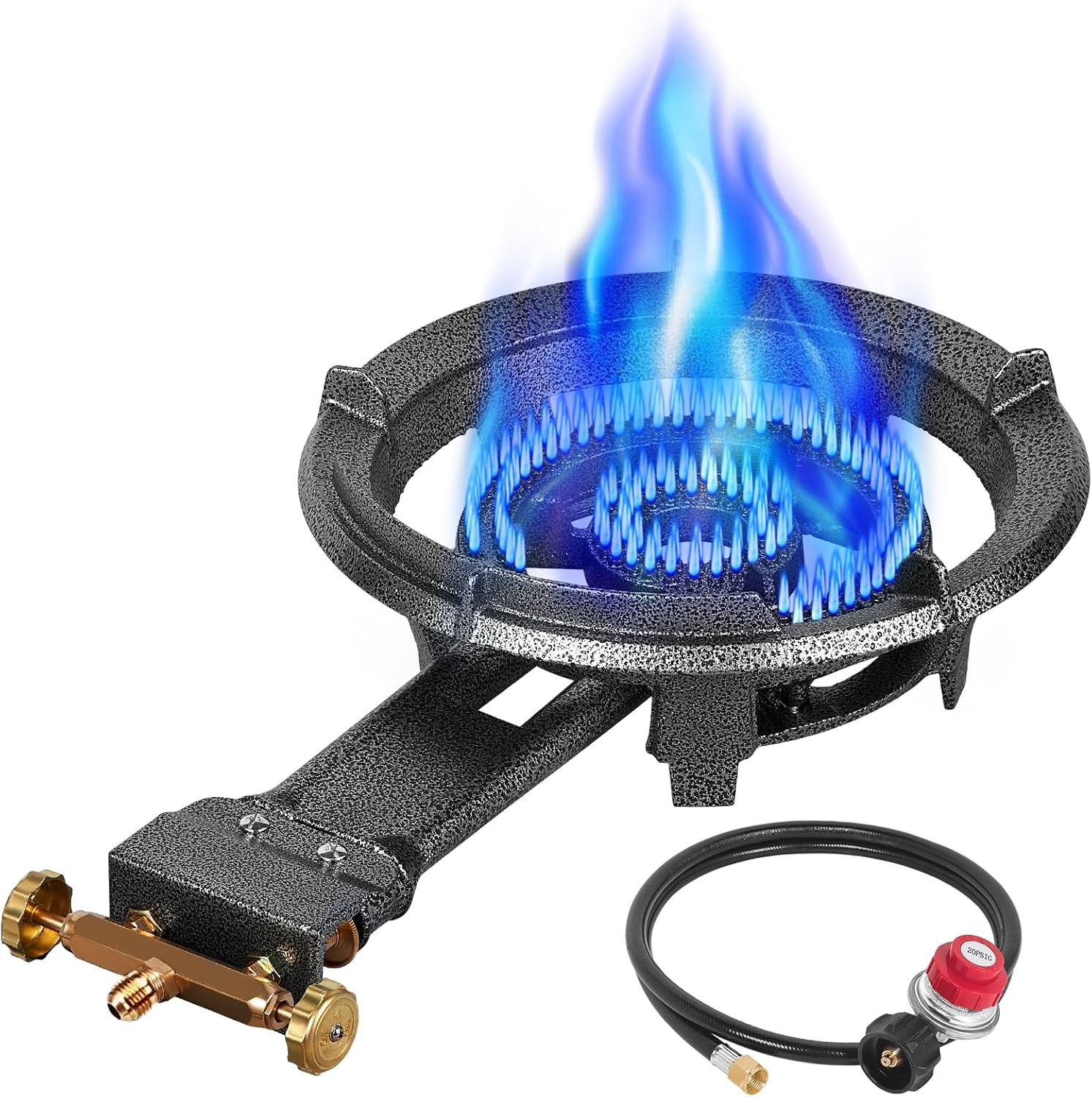 Llamaviva Propane Burner High Pressure 100,000 BTUs Single Gas Stove W/ Water
