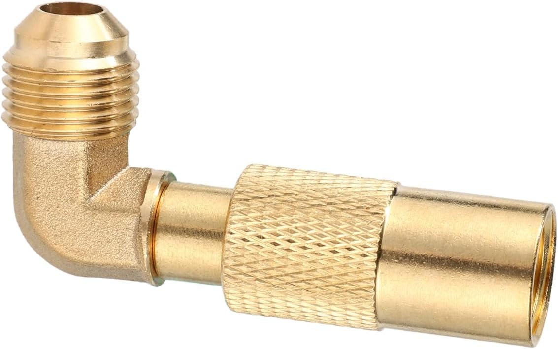 Propane Elbow Adapter for Blackstone, Brass RV Gas Connector 3/8″ Male Low…