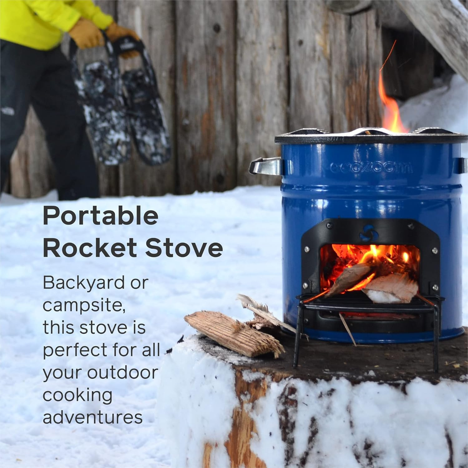 Rocket Stove Heavy Duty Portable Camp Stove for Outdoor Cooking, Dura (Wood Only