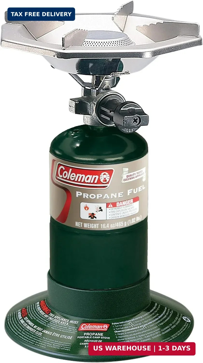 Coleman BottleTop Propane Stove with Adjustable Burner, Portable Camping/Backpac